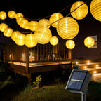 Solar Lantern String Lights for Outdoor Christmas - Warm white or multicolour