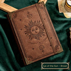 Vintage Faux Leather Refillable Ring Notebook - 120 loose-leaf sheets