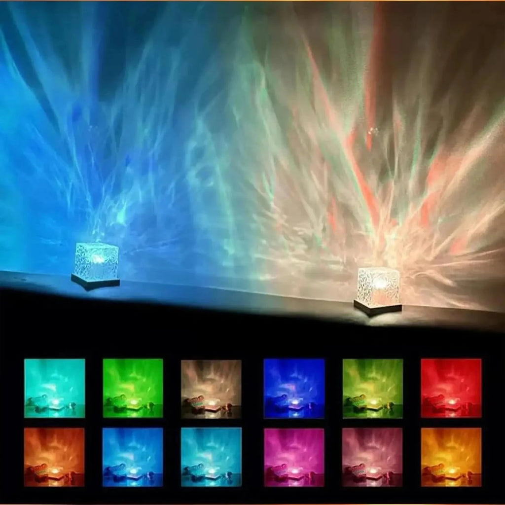 Ocean Wave Projector Night Light with Remote - ABS