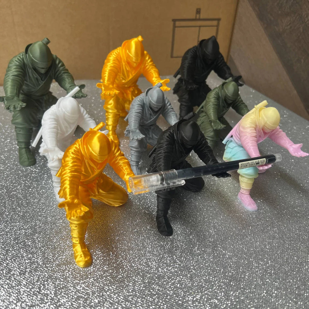 Miniature Ninja Pen Holder Desk Ornament