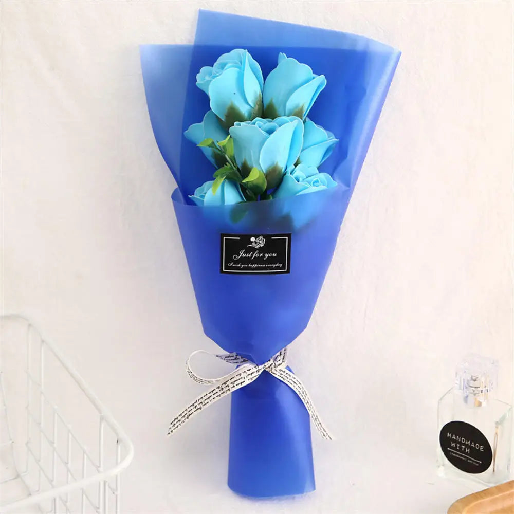 Soap Rose Flower Bouquet for Valentine's Day