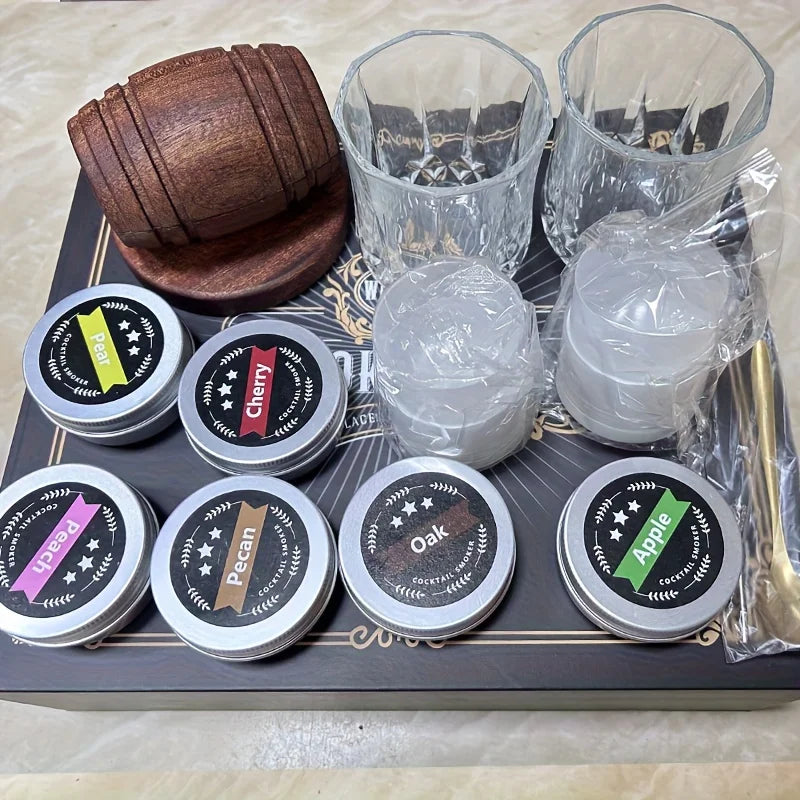 Whiskey Cocktail Smoker Kit with Wood Chips