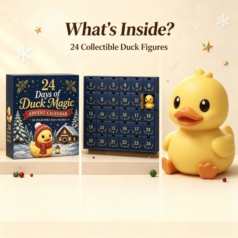 Duck Advent Calendar with 24 Acrylic Collectible Figures