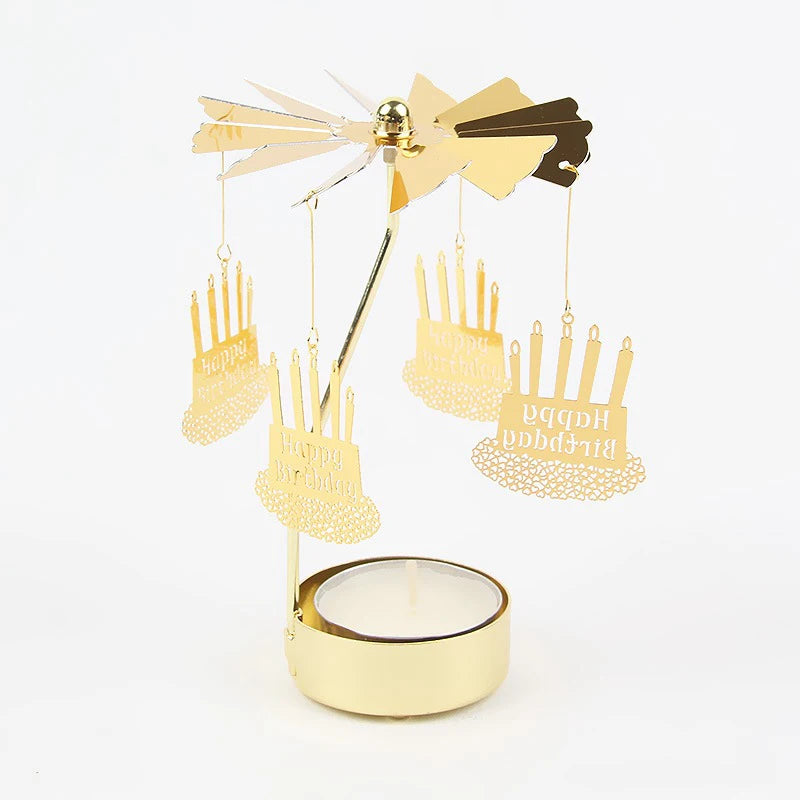 Christmas Rotating Tealight Candle Holder