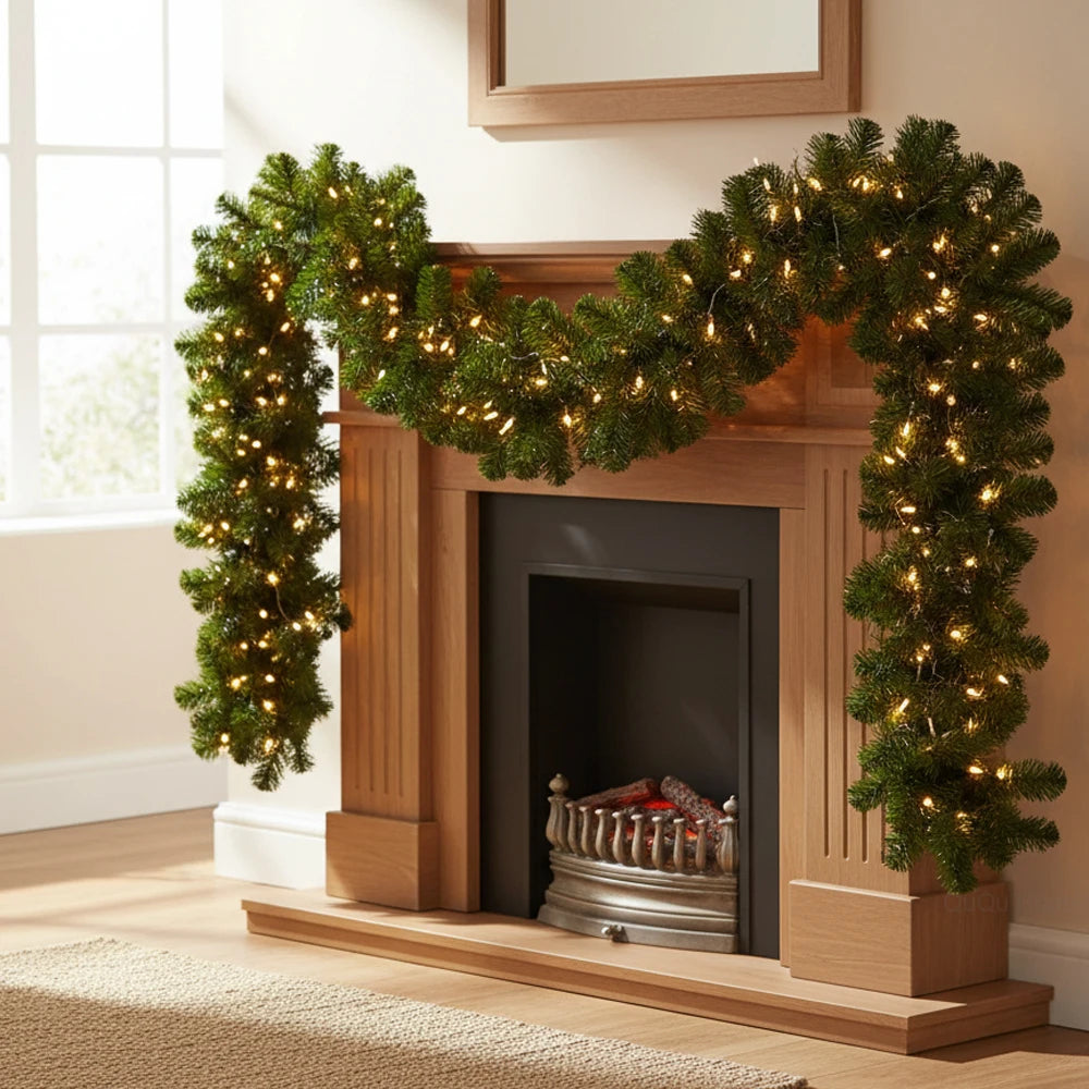 Artificial Pine Rattan Christmas Garland, 2.7 m - PVC