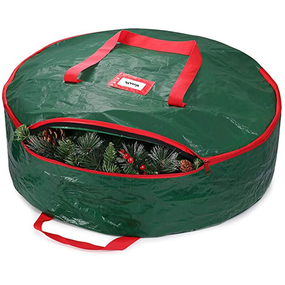 Round Christmas Wreath Storage Bag - Large