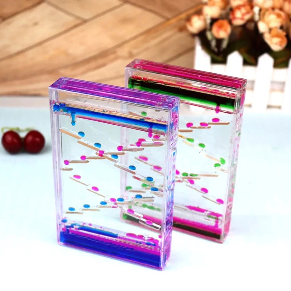 Liquid Motion Hourglass Timer, Oil Drop Desk Ornament - Resin