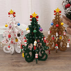 Wooden Christmas Tree Desktop Ornament