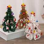 Wooden Christmas Tree Desktop Ornament
