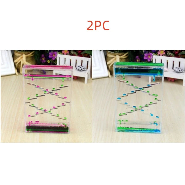 Liquid Motion Hourglass Timer, Oil Drop Desk Ornament - Resin