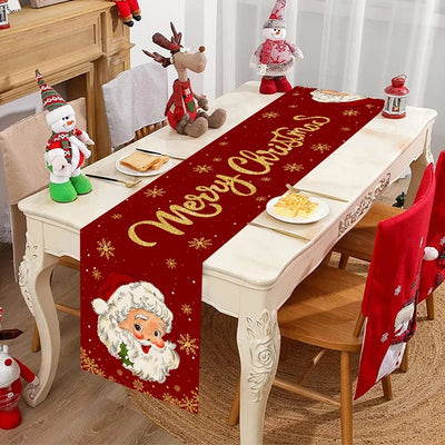 Santa Claus Christmas Table Runner