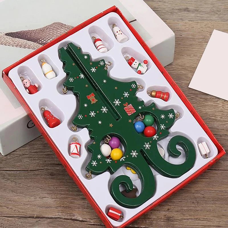Wooden Christmas Tree Desktop Ornament