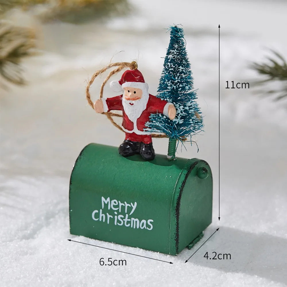 Retro Iron Christmas Hanging Decoration - Art