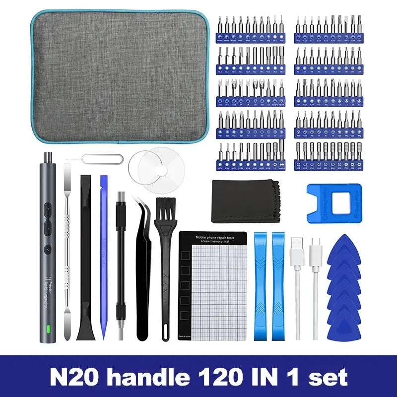 Rechargeable Electric Precision Screwdriver Set, 62 in 1