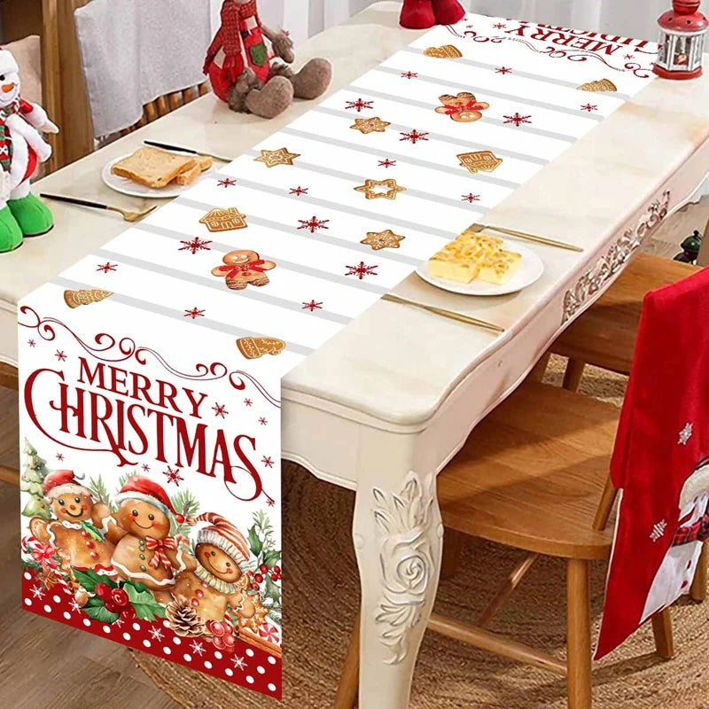 Santa Claus Christmas Table Runner