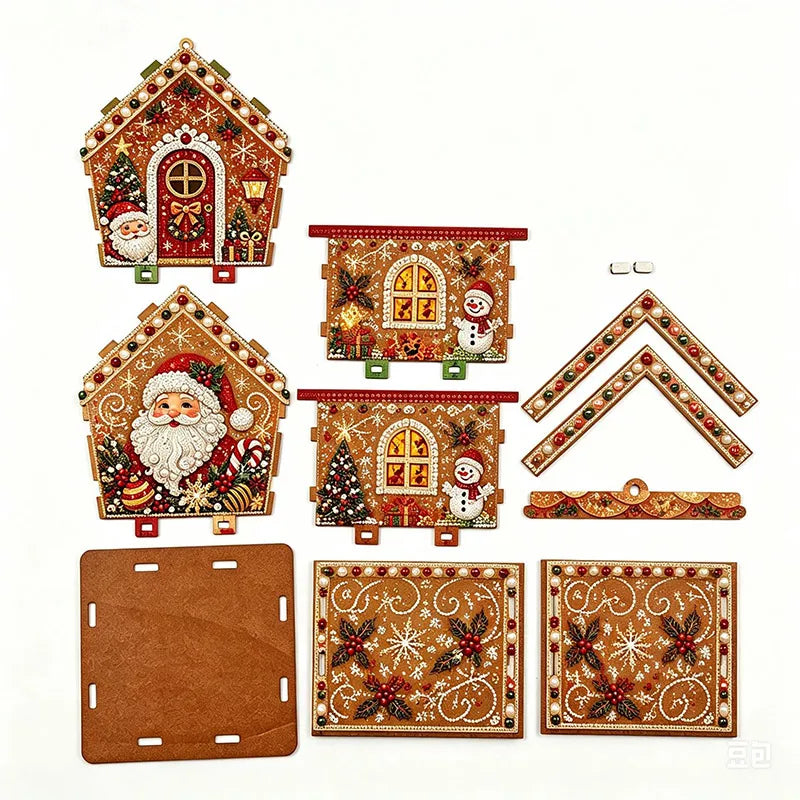Pearl Art Christmas House Ornament Kit