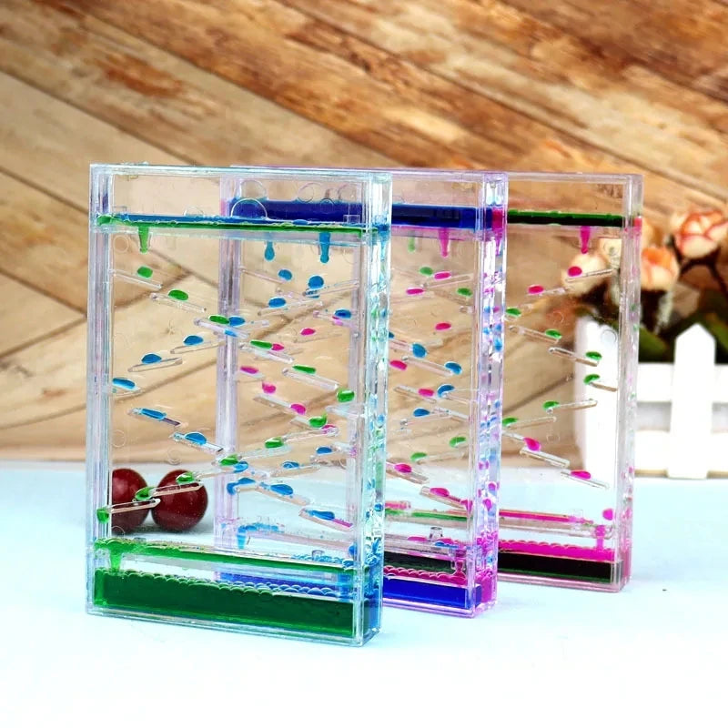 Liquid Motion Hourglass Timer, Oil Drop Desk Ornament - Resin