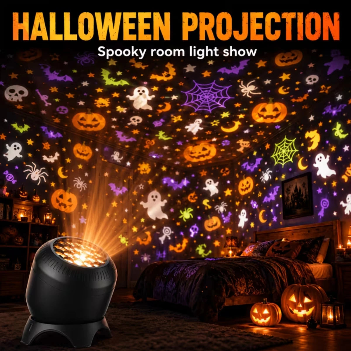 LED Christmas Projector Night Light