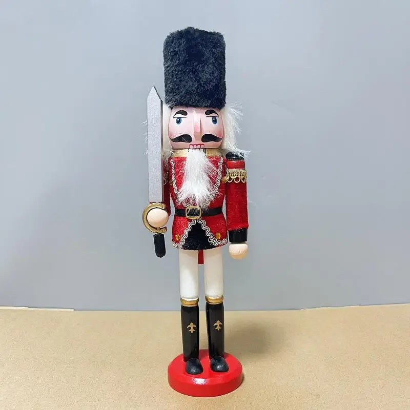 Wooden Nutcracker Christmas Ornament, 30cm - Wood