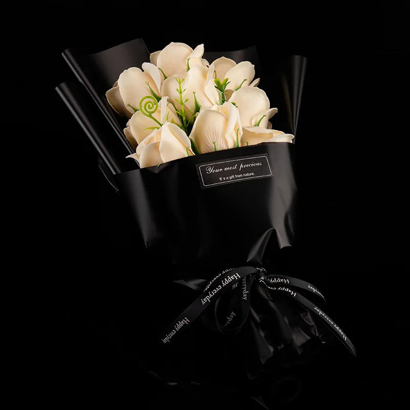 Soap Rose Flower Bouquet for Valentine's Day