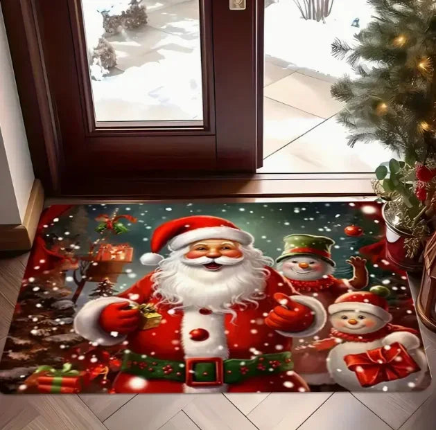 Christmas Gnome Door Mat - 100% Polyester
