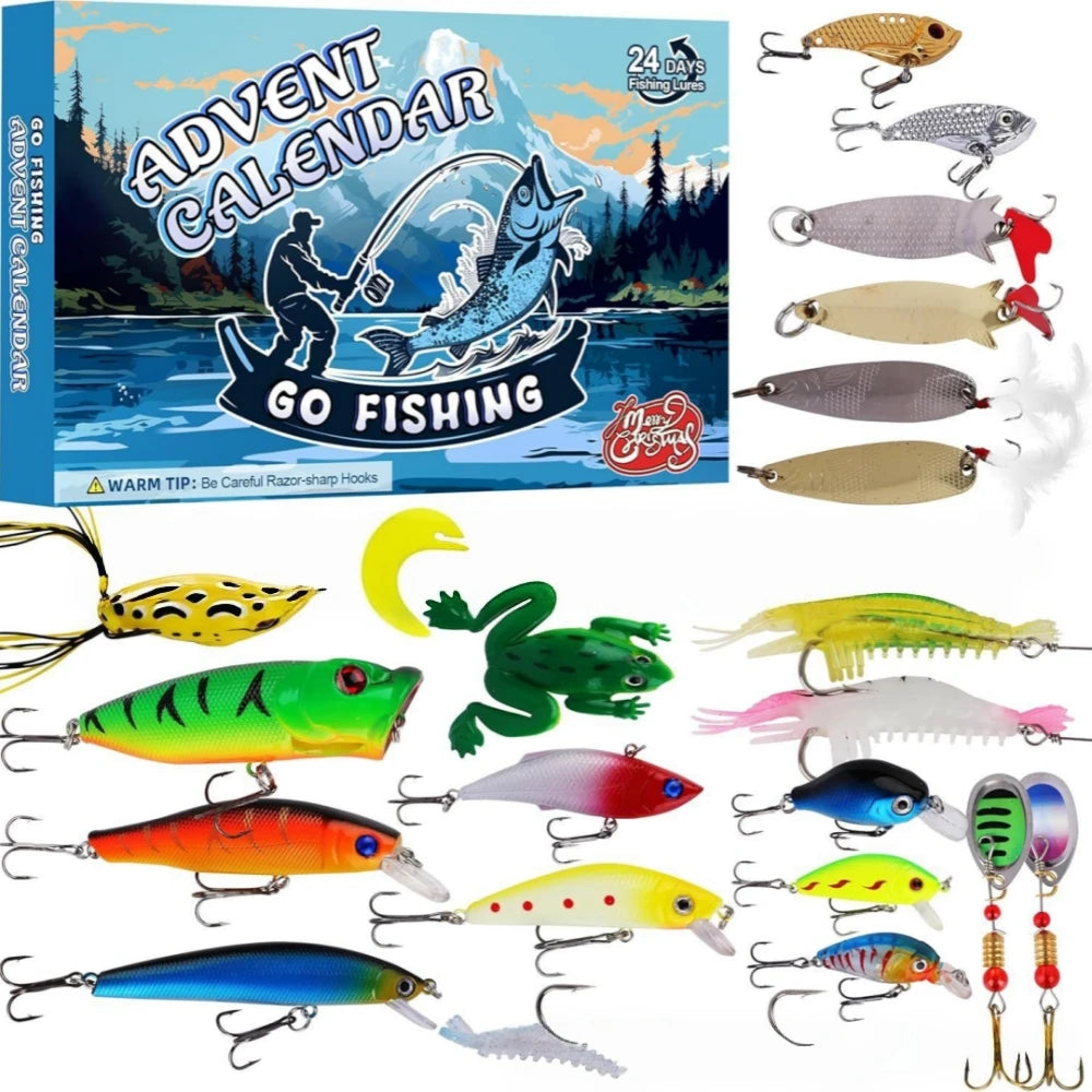 Fishing Lure Advent Calendar Gift Box