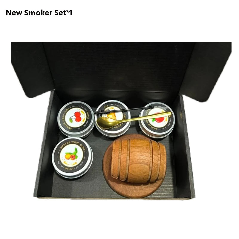 Wooden Cocktail Smoker Kit for Whisky - Wood