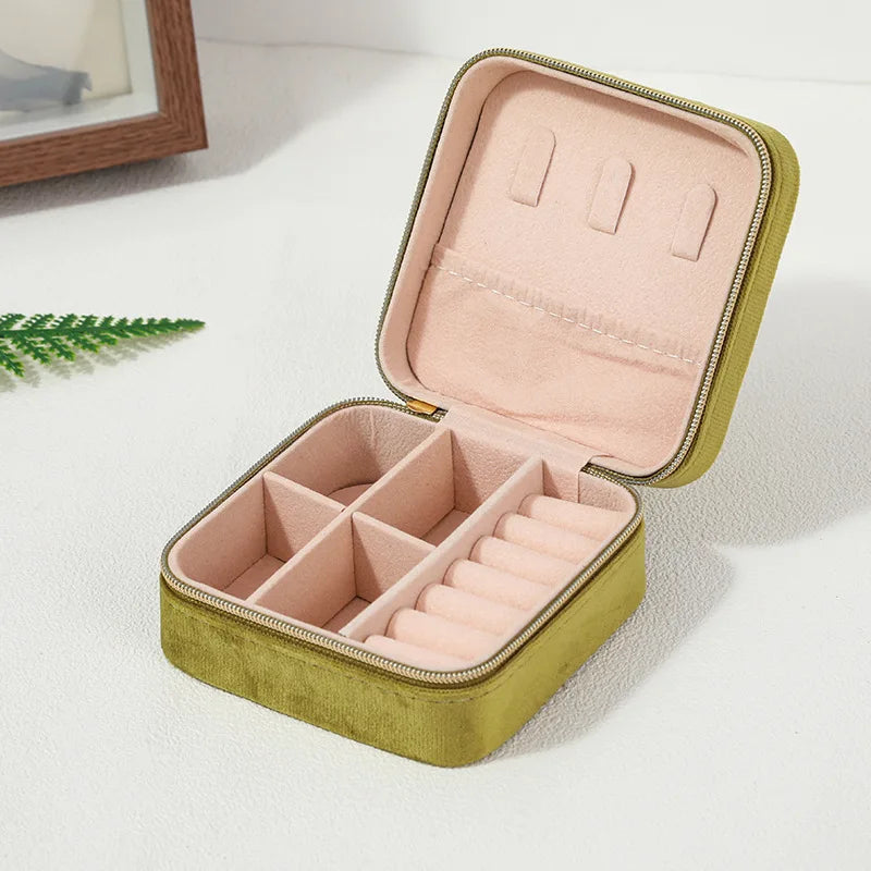 Velvet Travel Jewellery Box - for Women