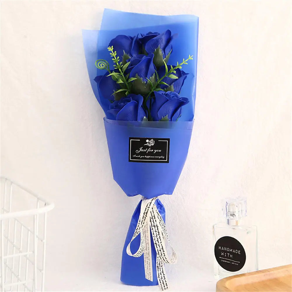 Soap Rose Flower Bouquet for Valentine's Day