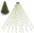 LED Waterfall Christmas Tree Lights, USB - Multicolour