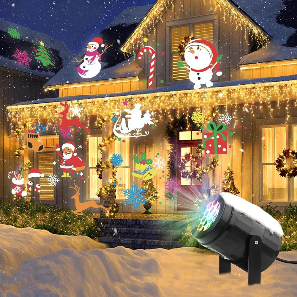 Christmas Snowflake LED Projector Light