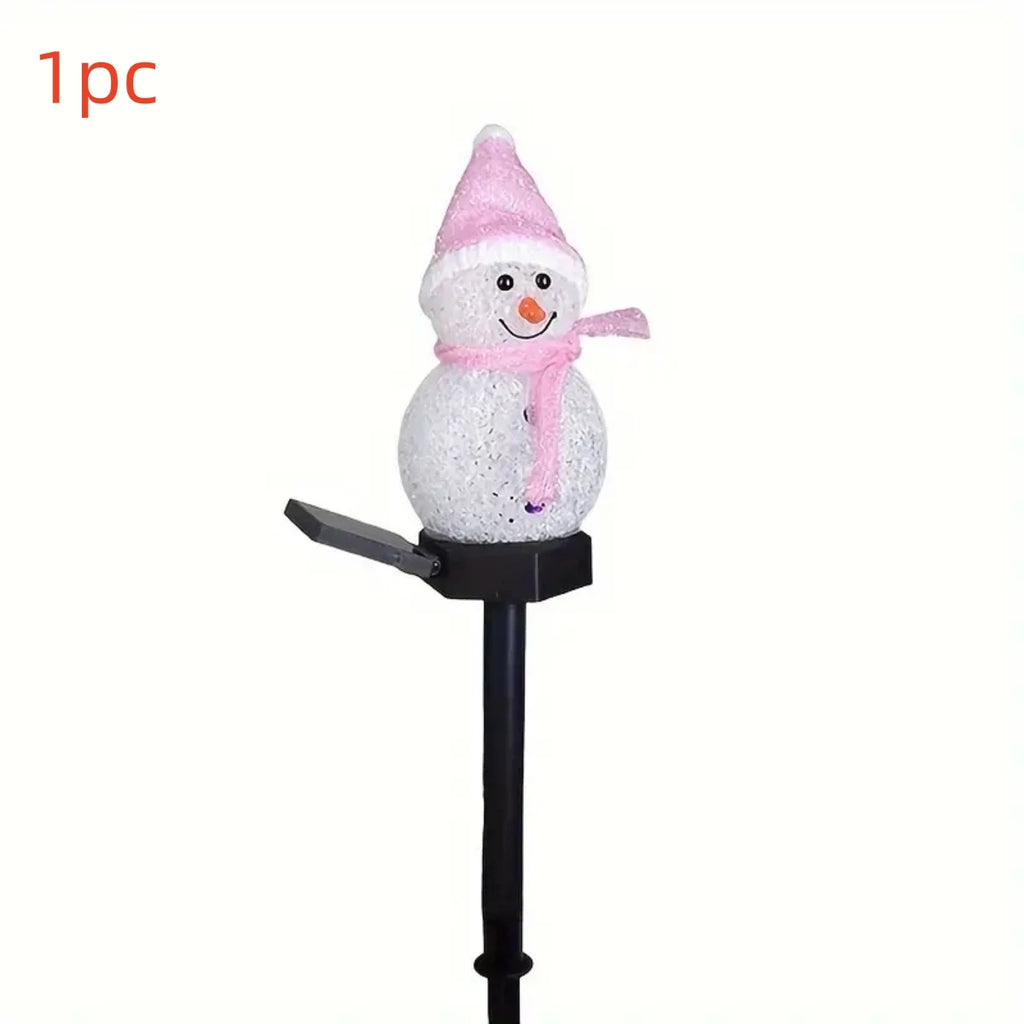 Christmas Snowman Solar Stake Light