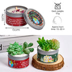 Christmas Scented Soy Wax Candle Gift Set