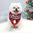 Christmas Dog Bandana Triangle Scarf
