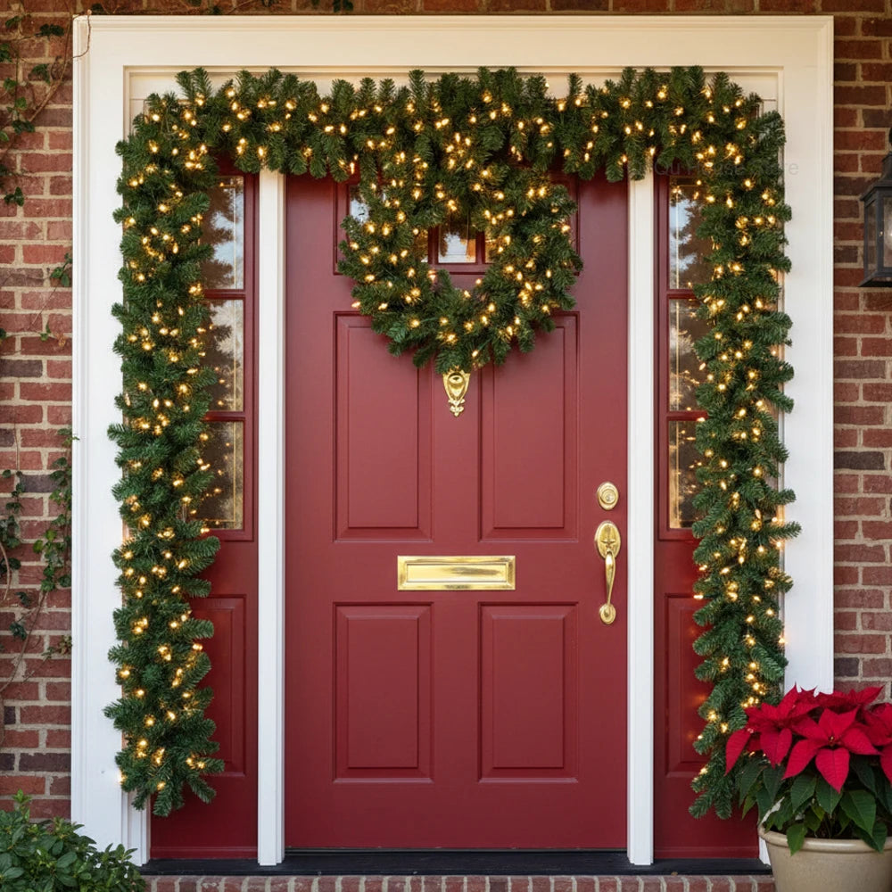 Artificial Pine Rattan Christmas Garland, 2.7 m - PVC