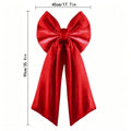 Extra Large Velvet Christmas Bow with Long Tails