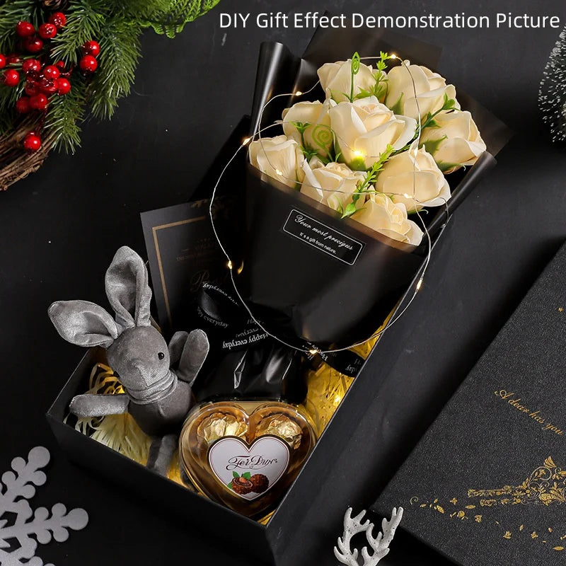 Soap Rose Flower Bouquet for Valentine's Day