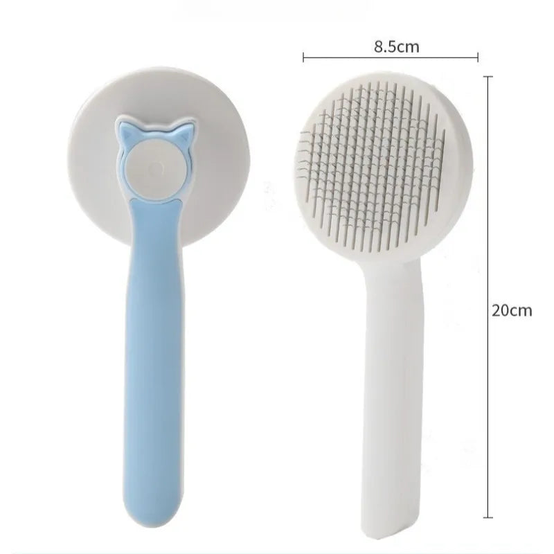 Self-Cleaning Slicker Brush, Retractable Bristles
