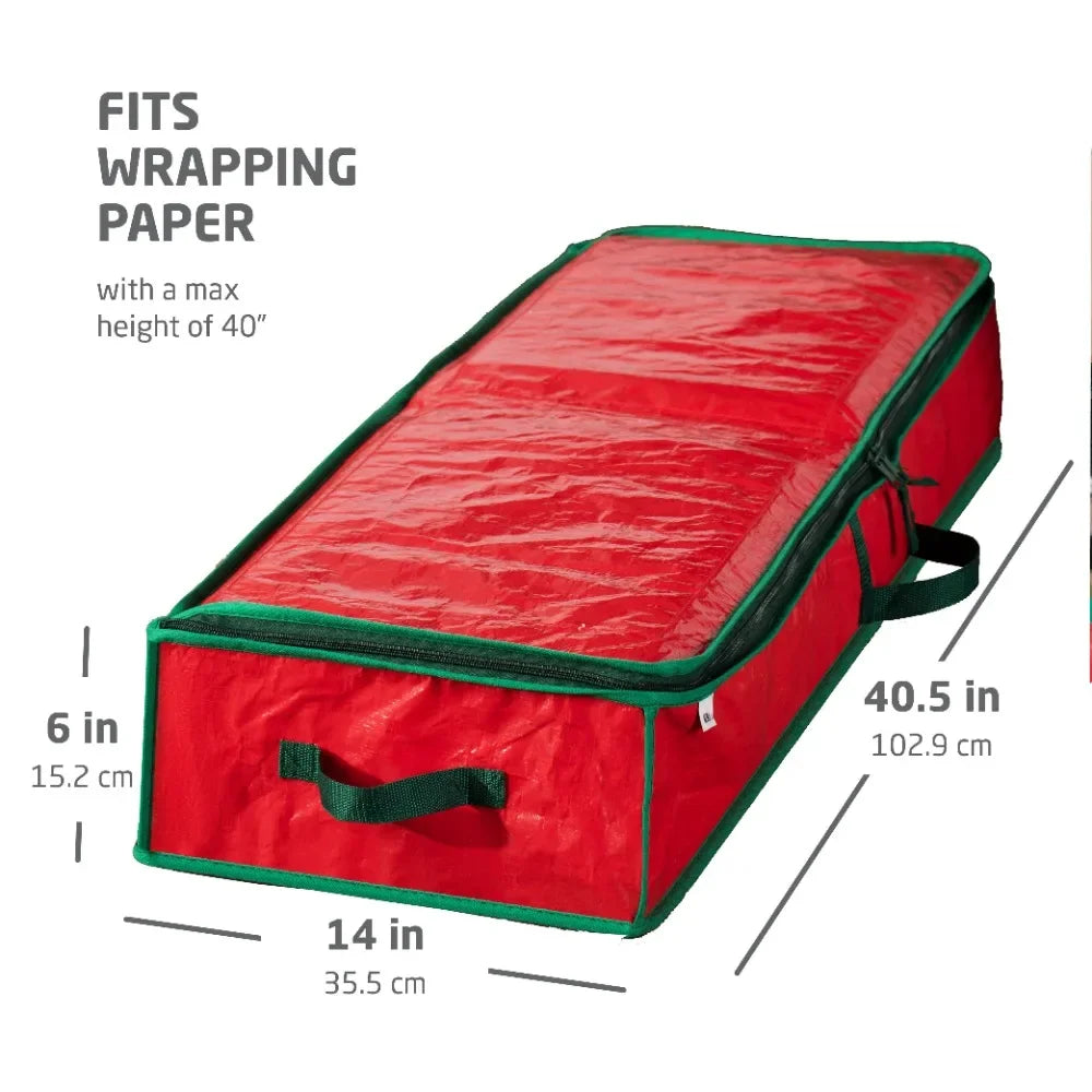 Wrapping Paper Storage Bag, Fits 20+ Rolls