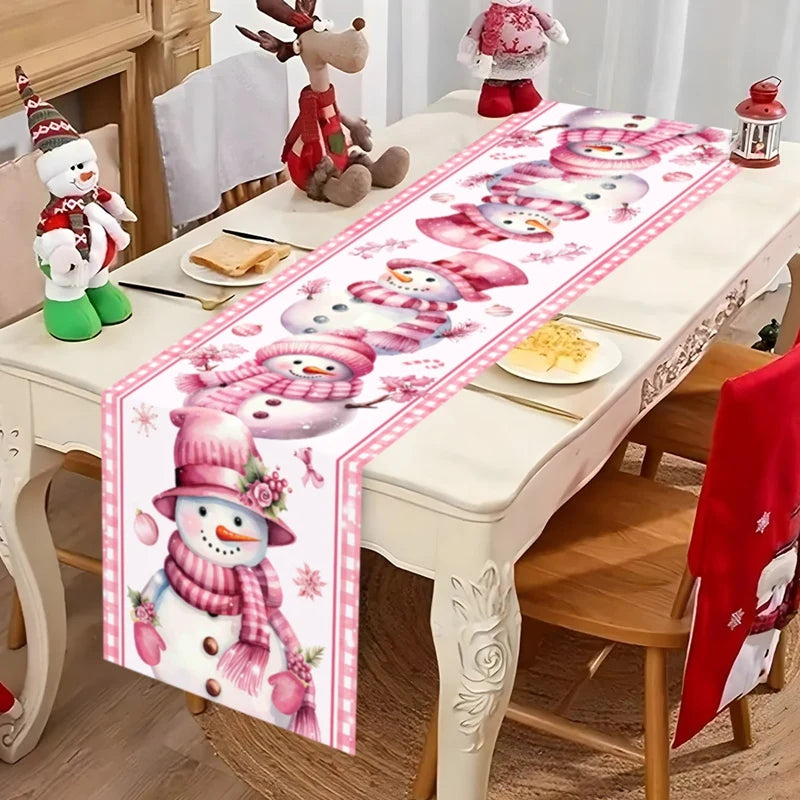 Santa Claus Christmas Table Runner