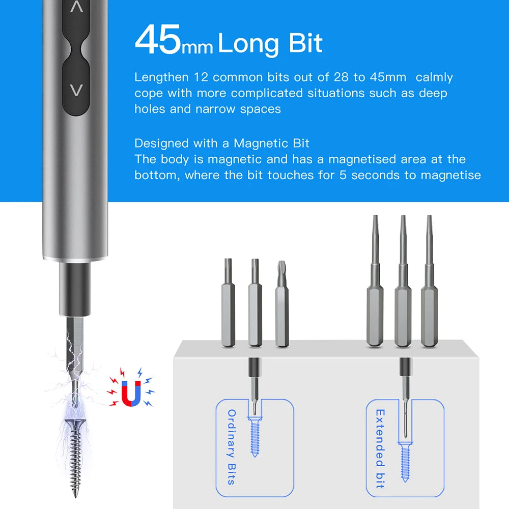 Cordless Electric Precision Screwdriver Set