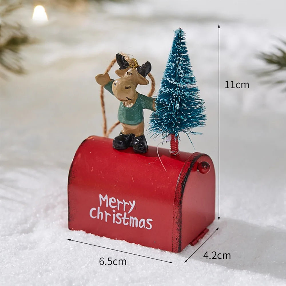 Retro Iron Christmas Hanging Decoration - Art