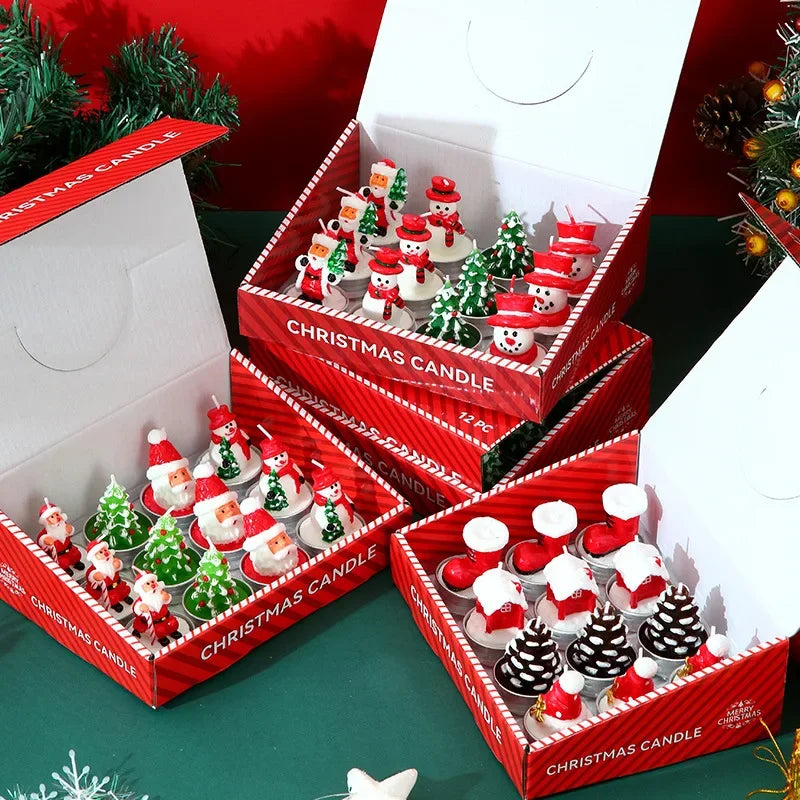 12 Piece Christmas Candle Gift Set