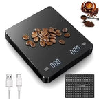 Digital Coffee Scale with Timer and LED Display - 3 kg - ABS