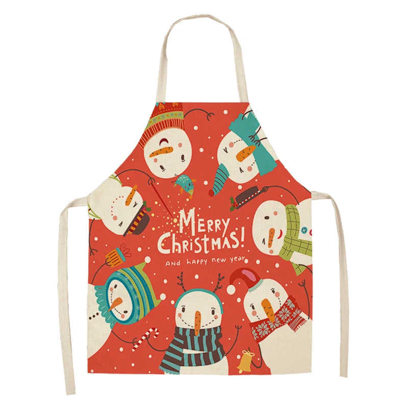 Red Tartan Christmas Apron