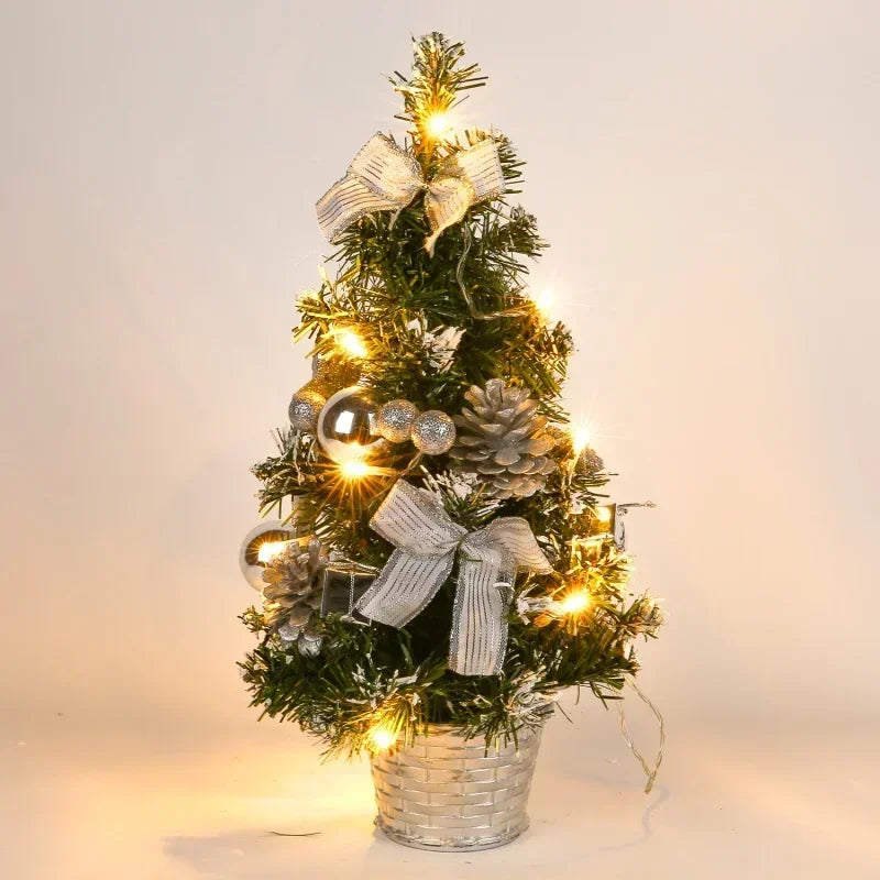 40cm Pre-Lit Mini LED Christmas Tree