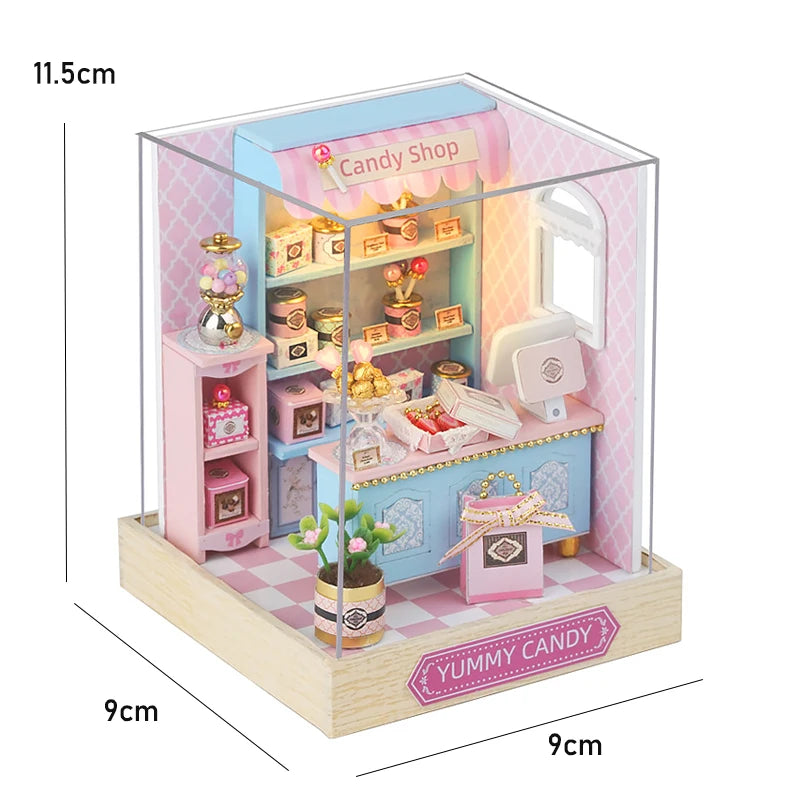 Kitten Miniature House, Wooden 3D Puzzle Kit - Wood
