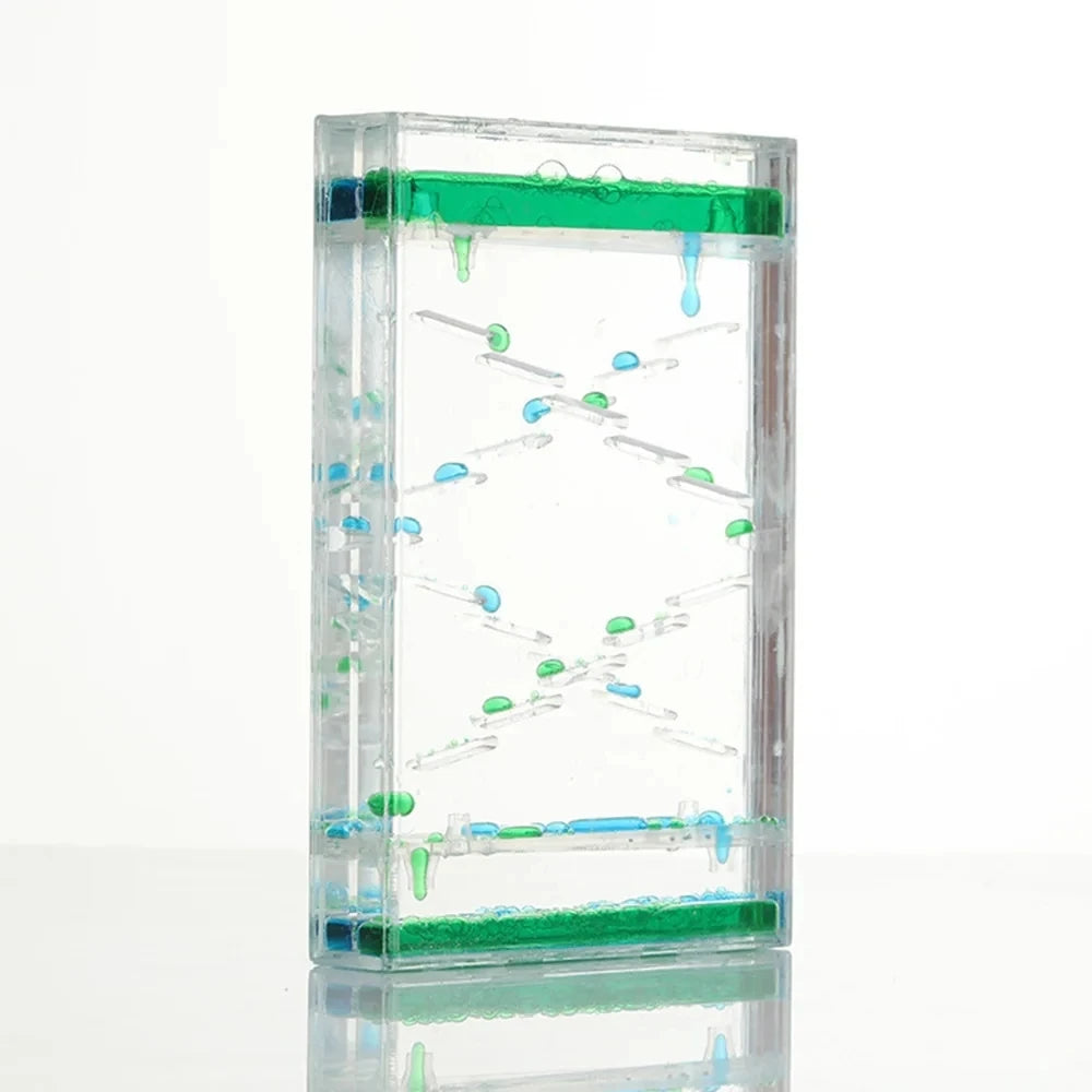 Liquid Motion Hourglass Timer, Oil Drop Desk Ornament - Resin