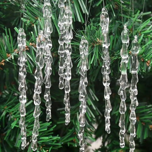 Acrylic Icicle Christmas Tree Ornaments