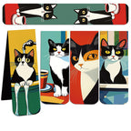 Cat Magnetic Bookmarks, Set of 5 - Material